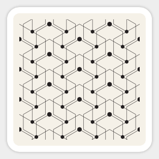 Abstract geometric pattern Sticker